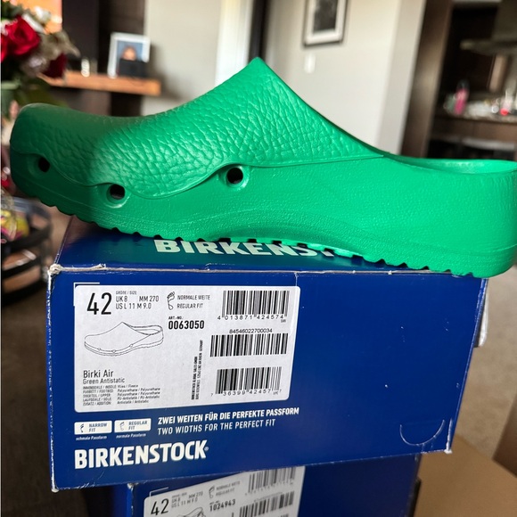 Birkenstock Kids Bright Green Slippers - Picture 1 of 4